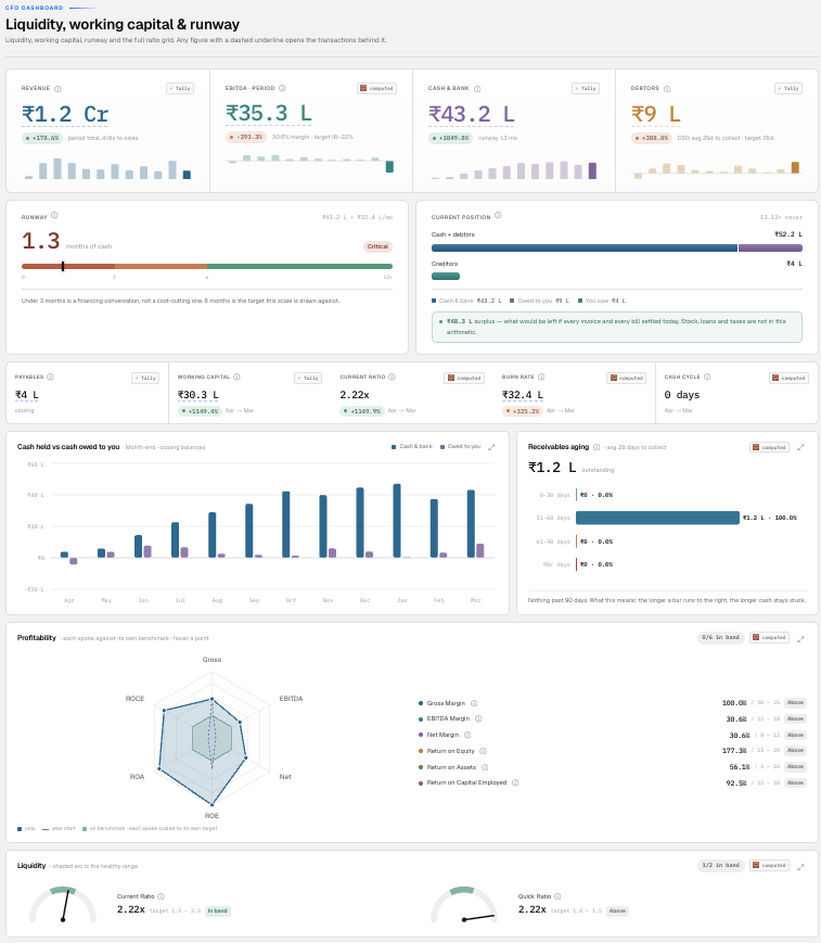 FylFlix workspace: financial overview